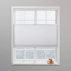 Arlo Blinds White Light Filtering Top Down Bottom Up Deluxe Cordless Cellular Shades - Size: 30.5" W x 72" H, Cordless Honeycomb Blinds
