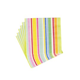 Caspari Cabana Stripe Bright Luncheon Napkins - 20 Per Package