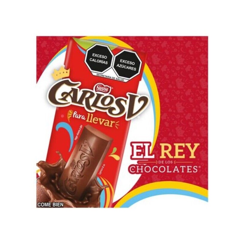 Carlos V 8 PACK Leche Carlos V Quinto Sabor Chocolate