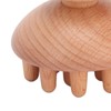 Wood Mushroom Massager Promote Circulation Clear Meridians Portable Manual Massage