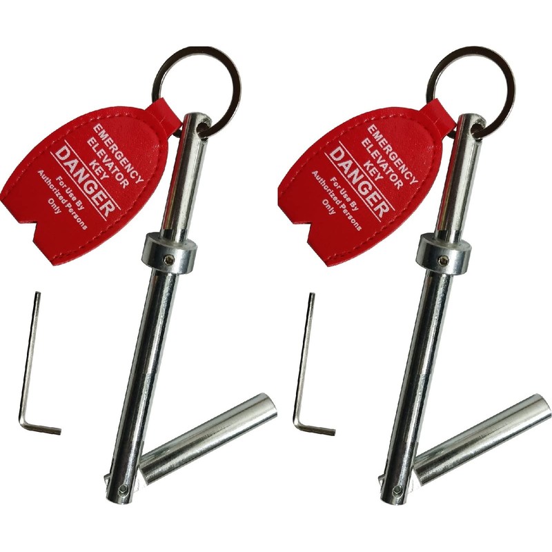YnFag Emergency Key Solid Steel Elevator Door Key for door