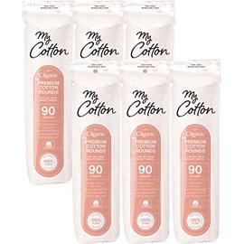 My Cotton - Redondos de algodón premium para cara (540 unidades) | Almohadillas removedoras de maquillaje, hipoalergénicas, sin pelusas, 100% algodón puro