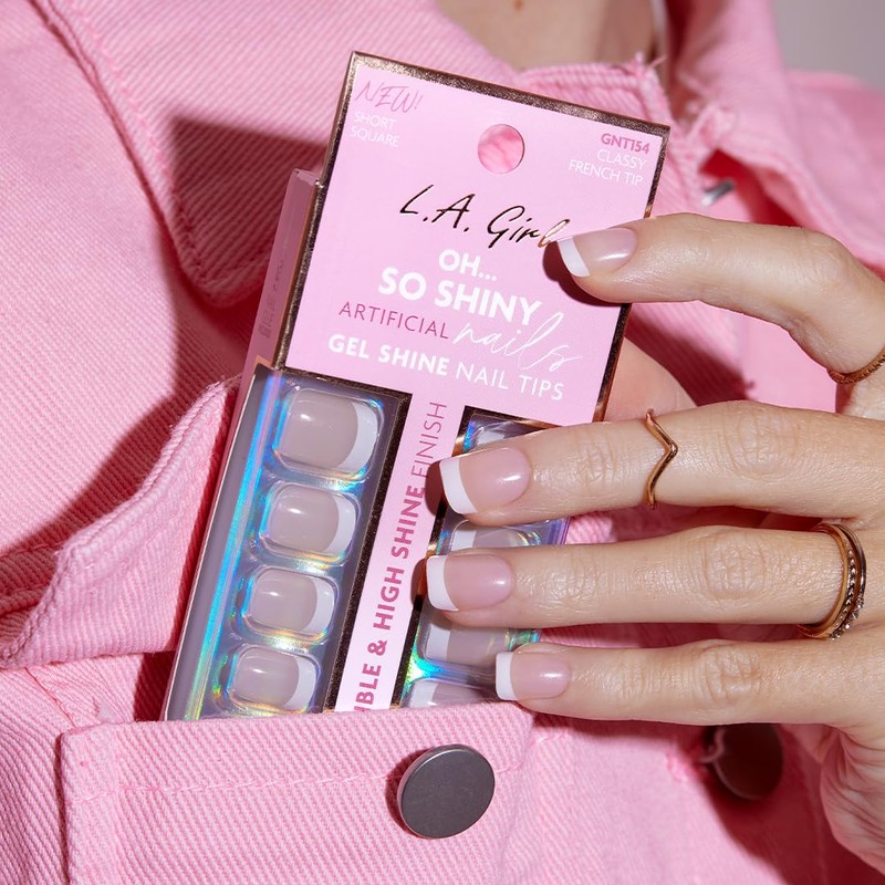 L.A. Girl Oh So Shiny Nail Tips, Modern French Tip