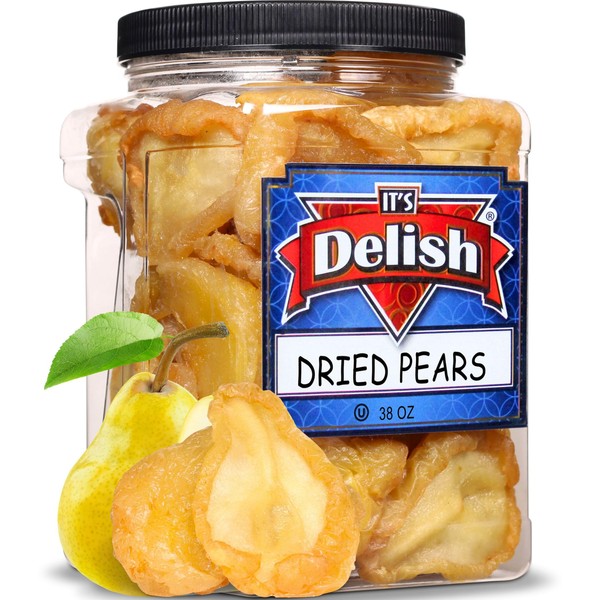 Dried Pears by It's Delish, 38 Oz Jumbo Container |