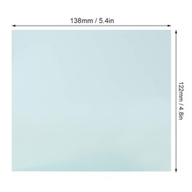 10Pcs Welding Helmet Lens Transparent Protective Plate Spare Replacement Lens 138x122mm for Welding The Outer or Inner Protective Sheet of The Cover