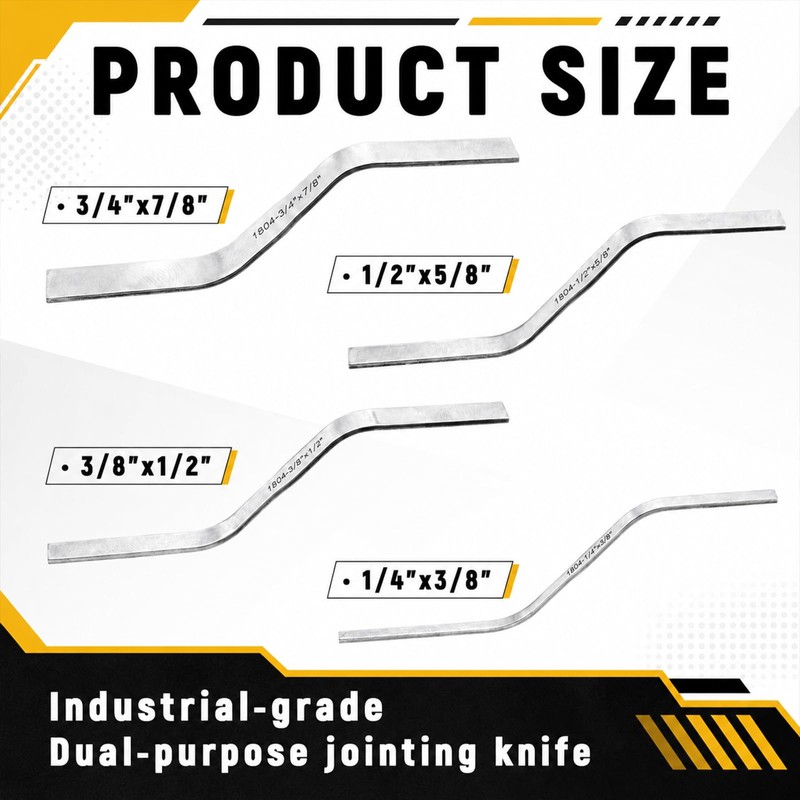 Lothee 4 Pcs Double Ended Brick Jointer Concrete Jointer Tuck