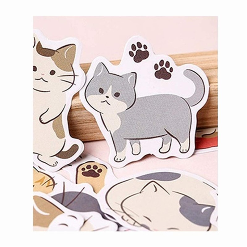 Za-Bi Seal Flake Sticker Cat 95 Sheets + Extra Large