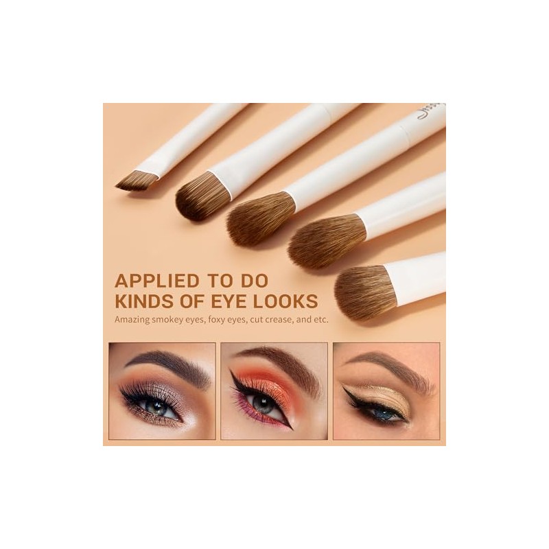 Jessup Set de 14 Brochas para Maquillaje Veganas para Rostro