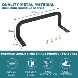 TWSOUL Mattress Baffle, Non-Slip Mattress Grippers, Iron Mattress Slider Stopper Mattress for Headboard or Foot End (Pack of 2)