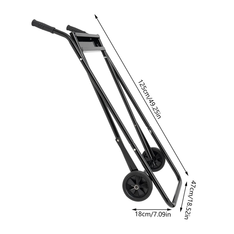 DYNAMI Outboard Boat Motor Stand Cart Dolly,Folding Engine Support Stand