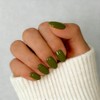 SXVME Uñas postizas cortas de gel suave, 32 piezas, 16