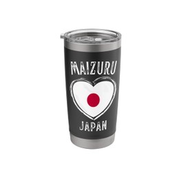 Japan Flag Heart Maizuru City Stainless Steel Insulated Tumbler