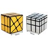 TANCH Mirror Speed Cube Set 2 Pack of 3x3 Mirror