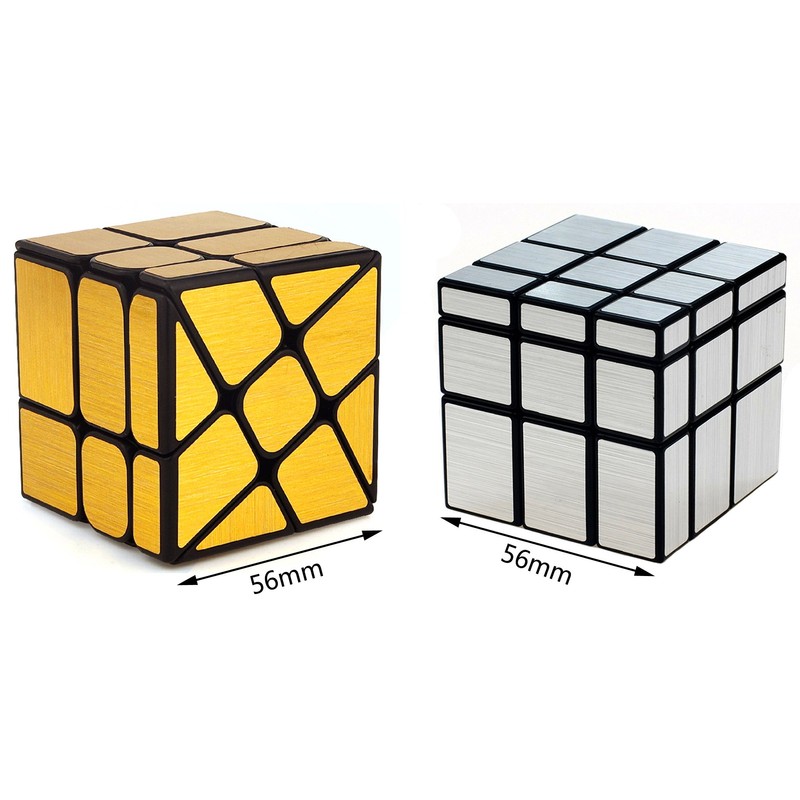 TANCH Mirror Speed Cube Set 2 Pack of 3x3 Mirror