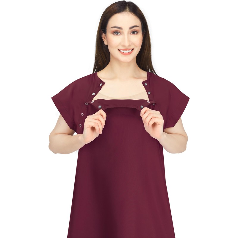 NY Threads NY Threads Women's Hospital Gown Soft and Stylish