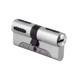 IFAM WX1000 Lock Cylinder 30 x 40 Nickel, Outer Door Cylinder, Profile Cylinder High Security, European Profile, Cylinder Lock, Shatter Protection, Drill Protection, Bump Protection, Includes 5 Keys