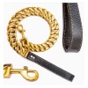 DO&G Gold Plated Cuban Link Chain 3 Ft Leash Xtra