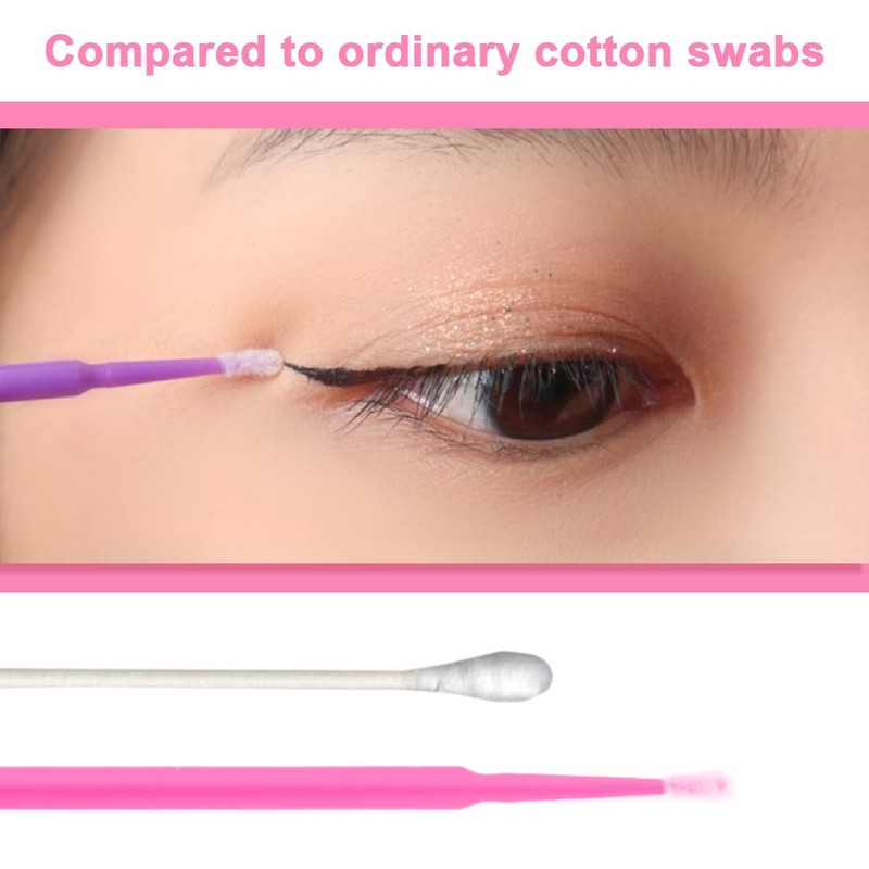 Pack of 400 Disposable Micro Brushes Eyelash Extensions, Micro Applicators
