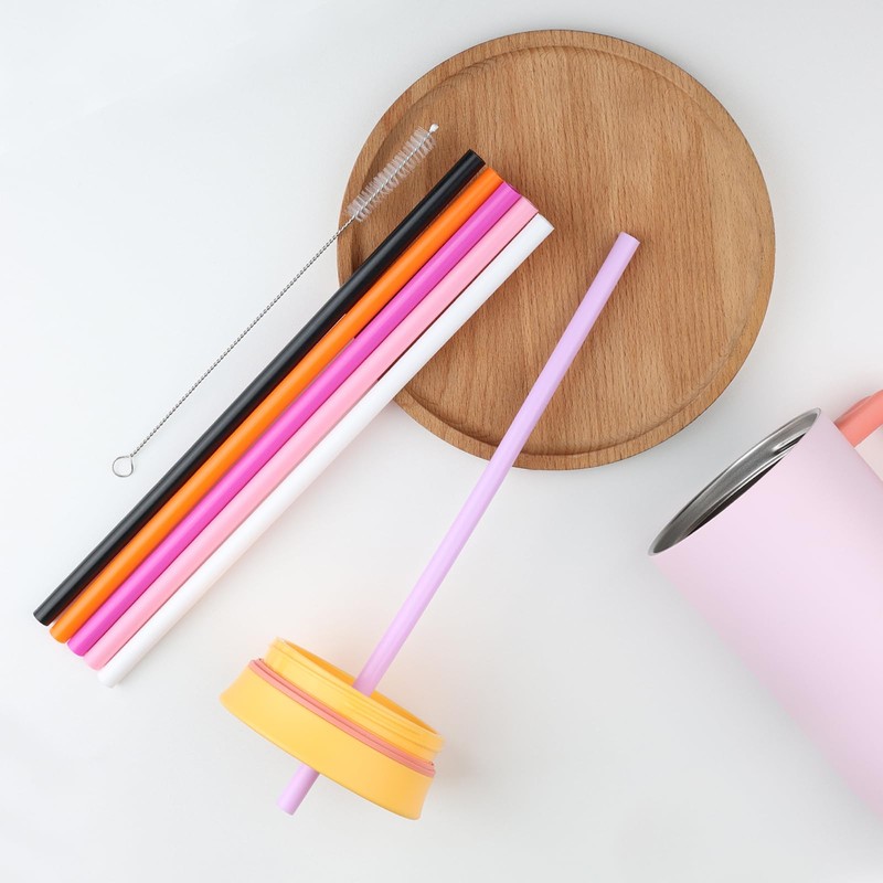 12 Inch Reusable Replacement Straws Compatible with Simple Modern Tumblers-40