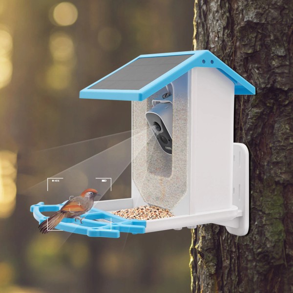 Unbranded Solar Powered Bird Feeder Smart Bird Feeder Bird Feeding