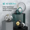 Audífonos in-ear KZ EDX Pro Gamer Con Micrófono color negro