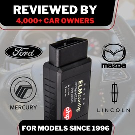 OHP ELMconfig FORS-CAN ELM327-based OBD2 to USB Programming Cable Diagnostic Scan Tool with MS-Can/HS-Can Switch for Ford Lincoln Mazda Mercury Series Vehicles