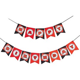 Happium - Happy Birthday pattern bunting (Robox)