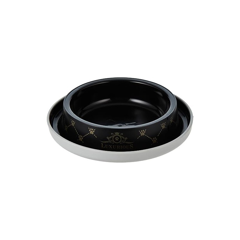 Moderna Products Plato para Gato -Trendy Dinner Luxurious Pet Negro