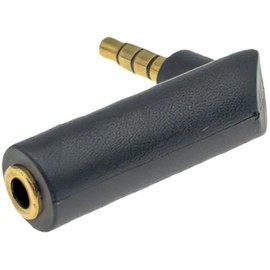 Comon 3.5 mm Stereo (Female) to 3.5 mm Stereo (4 Poles: Male/L-Type) Conversion Connector [35S-435L]