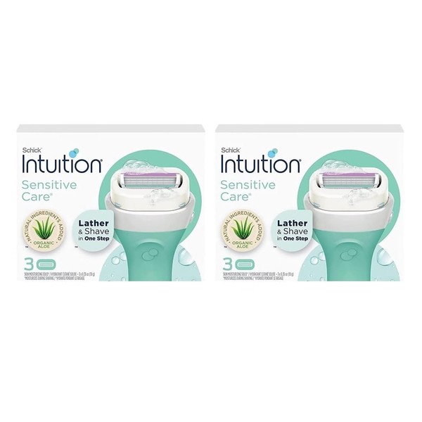 Intuition Sensitive Renewing Advanced Moisture Women Razor Refill Cartridges, 6