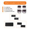 Xpectrum Extra Large Square Crystal Sunglasses Bling Rhinestone Concert Glasses