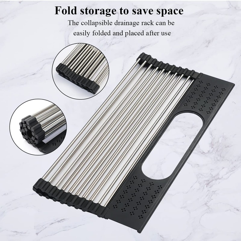 Berglander Dish Drying Rack Over The Sink, L17.5 by W