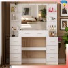 share22lzl Makeup Vanity Set Large LED Lighted Mirror Dressing Table