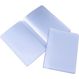 AKOAK 2 Pcs Plastic Wallet Insert Credit Card Holder, Credit Card Sleeves, Card Protector Sleeves with 10 Page 20 Slots