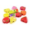 Classic World - Classic World World wooden threading beads, fruit,
