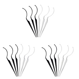 Minkissy 18pcs Eyelash Wearing Aid Tool Eyelash Grafting Display Rack for Salon Home Use Transparent Black Colors Each Design