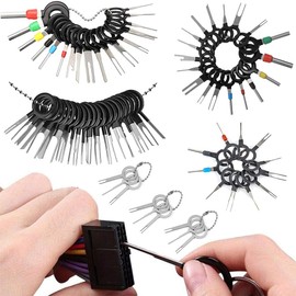 Coche Terminal Eliminación Kit 76 piezas Terminal Extracción Herramientas extractor de pines juego de herramientas de liberación de conector de cable eléctrico extractor de herramientas de reparación