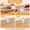8 Pack 360° Rotatable Magnetic Cable Clips, Adhesive Cord Holder