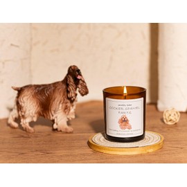 Cocker Spaniel Gifts & Decor, Dog Mom Gifts, Smells Like Cocker Spaniel Farts Candle - Lavender & Eucalyptus, Crafted by Natural Soy Wax & Natural Essential Oils