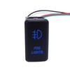 WeiSen Push Switch with Fog Lights Symbol Blue Backlight ON-Off