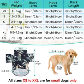 Weewooday 4 Pieces Pet Summer T-Shirts Hawaii Style Floral Dog Shirt Hawaiian Printed Pet T-Shirts Breathable Cool Clothes Beach Seaside Puppy Shirt Sweatshirt for Small Puppy (Lovely Style,X-Small)