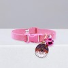 Tiny Dog Collar with Bell, Pretty Hot Pink Cat Collars
