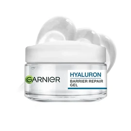 Garnier Face Moisturiser Water Gel, Hyaluron Barrier Repair Gel withHyaluronic Acid, Glycerin & Aloe Vera, 48H Hydration for Sensitive Skin, Strengthe