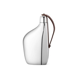 Georg Jensen 10014941 SKY Hip Flask Bottle, Clear, Width Approx. 3.1 x Height 5.9 inches (8 x 15 cm), Capacity Approx. 5.1 fl oz (150 ml)