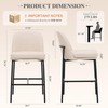 COLAMY Counter Height Bar Stools Set of 2, 25 Inch