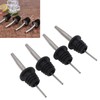 24pcs Stainless Steel Bottle Pourers with Black Plastic Cover Conical