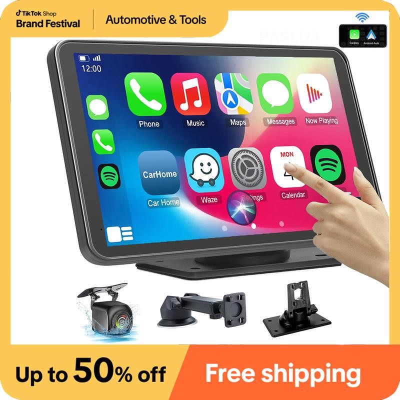 【PASLDA】2025 Upgraded Wireless CarPlay Screen: The Ultimate Portable Car Play