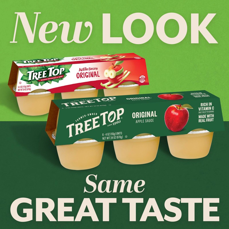 Tree Top Original Apple Sauce, 6 Count (Pack of 6)