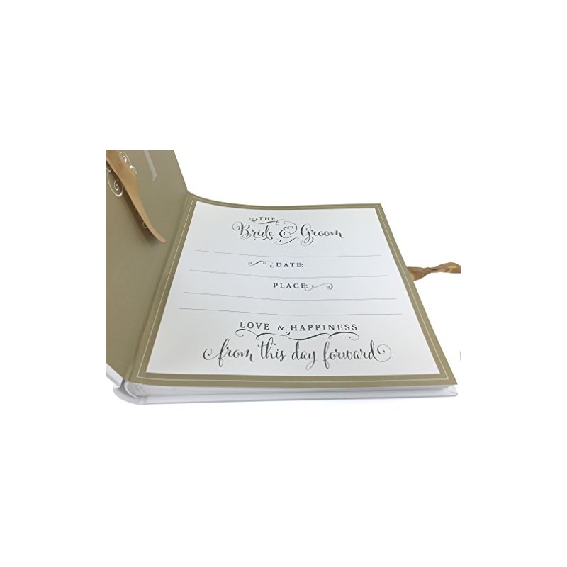 ukgiftstoreonline Large Wedding Photo Album 50 6x8 with verse design