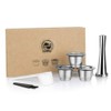 Stainless Steel Refillable Coffee Espresso Capsules, Reusable Coffee Pods Compatible
